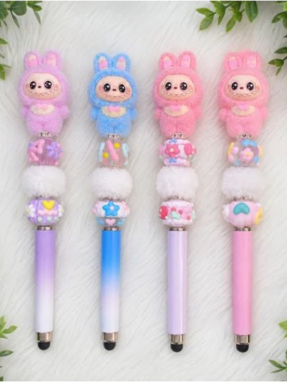 BRAND NEW WITH TAGS Labubu 2-in-1 Stylus & Ballpoint Pen Cute Plush Writing Acc